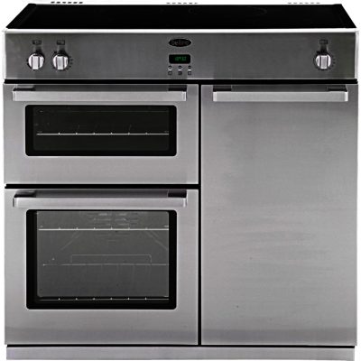 Belling DB4 90Ei Professional 90cm Electric Induction Range Cooker in Stainless Steel